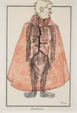 Adolf Hoffmeister, Anatomy (Max Ernst), 1967, mixed media (collage, ink, watercolor) on paper