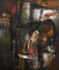 Josef Jira, Luisa, 1981, oil on canvas