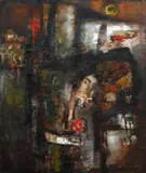 Josef Jira, Luisa, 1981, oil on canvas