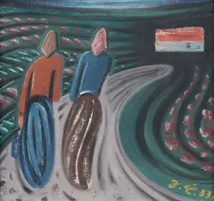Josef Čapek, Two Women in the Field, 1933, oil on canvas