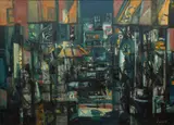 Karel Souček, Evening in Paris, 1963, oil on canvas