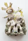 Jan Kutálek, The Expulsion from Paradise, the second half of the 1940s, glazed ceramic