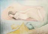 Stanislav Podhrázský, Reclining Woman, 1964, oil on canvas
