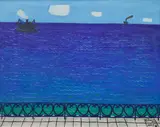 Karel Černý, The Sea near Nice, 1949, oil on canvas