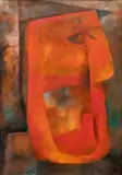 Ota Janeček, Old Man's Head, 1982–1985, oil on canvas