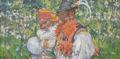 Joža Uprka, Young Love, 1920s, oil on canvas