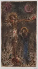 Bohuslav Reynek, Stabat Mater II, 1966, Drypoint with Monotype on Japan Paper