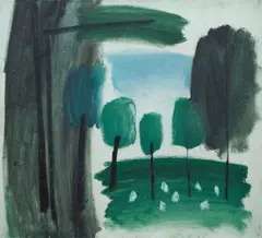 Jiří Rada, In the Landscape, 1969, oil on canvas