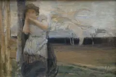 Jan Preisler, Autumn, 1897, oil on canvas laid down on cardboard