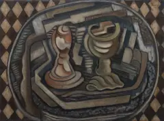 Alén Diviš, Cubist Still Life, 1927, oil on canvas