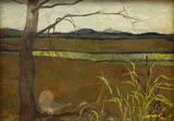 Ota Janeček, Landscape with a Little Bird