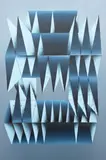 Jan Poupě, Building / Object III, 2015, mixed media (oil, spray) on canvas