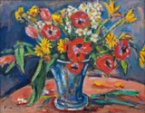 Vincenc Beneš, Poppies and Daisies, 1940s–1950s, oil on canvas