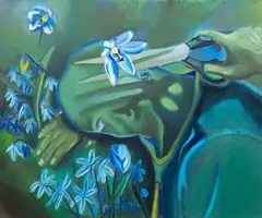Pavla Malinová, Cutting, 2025, oil on canvas