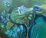Pavla Malinová, Cutting, 2025, oil on canvas