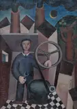Miloslav Chlupáč, Little Worker, 1944–1945, oil on canvas