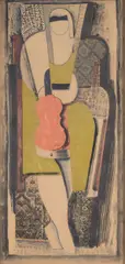Jindřich Štyrský, Woman with a Violin, 1923, collage on paper