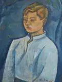 Vincenc Beneš, Portrait of a Boy / Landscape