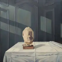 Theodor Pištěk, Self-Portrait at the Window 1, 1981, oil on canvas