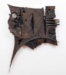 Aleš Veselý, Stigmatic Object, 1963, mixed media (wood, iron, sackcloth)