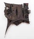 Aleš Veselý, Stigmatic Object, 1963, mixed media (wood, iron, sackcloth)