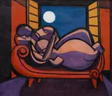 Karel Černý, Night, 1947, oil on canvas