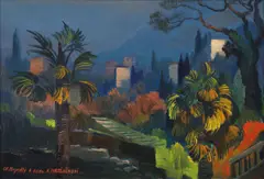 Otakar Nejedlý, Memory of Corsica, 1949, oil on cardboard