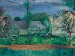 Miloslav Holý, Spring in the Village, 1932, oil on canvas