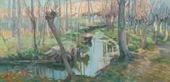 Vaclav Radimsky, Stream near Giverny, before 1899, oil on canvas
