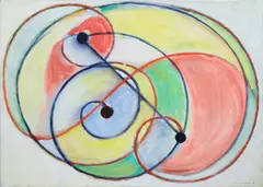 Jiří Načeradský, Alone Within Oneself, 1983, acrylic on canvas, double-sided painting