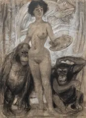 František Kupka, Progress in Painting, 1898, mixed media (charcoal with white wash) on paper