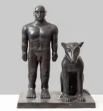 Jaroslav Róna, Man with a Dog, 2019, bronze