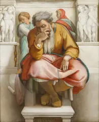 Otakar Kubín, The Prophet Jeremiah (after Michelangelo), first half of the 1920s, oil on canvas