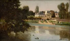 Antonín Chittussi, Beyond the Town, beginning of the 1880s, oil on canvas