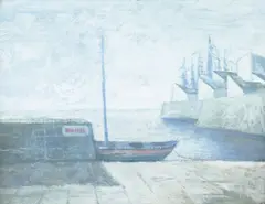František Malý, At the Gulf of Finland, 1961, tempera on cardboard