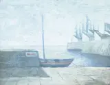 František Malý, At the Gulf of Finland, 1961, tempera on cardboard