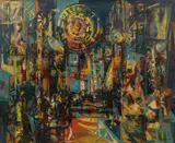 Karel Souček, Piccadilly, 1962, oil on canvas