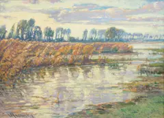 Vaclav Radimsky, Windy Day, circa 1920, oil on cardboard
