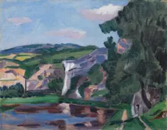 Václav Špála, On the Berounka River, 1925, oil on canvas