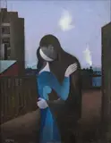 Otakar Mrkvička, Lovers, 1946, oil on canvas