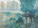 Vaclav Radimsky, Bathing, circa 1920, oil on cardboard