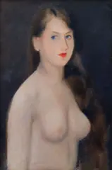 Rudolf Kremlička, Young Woman, 1928, oil on canvas