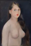 Rudolf Kremlička, Young Woman, 1928, oil on canvas