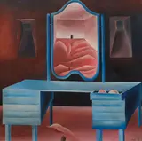 Eva Švankmajerová, Footprint, 1976, oil on canvas
