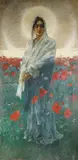 Viktor Oliva, In the Poppy Field, before 1900, oil on canvas