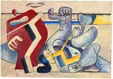 Le Corbusier, Étude pour "Chute de Barcelone", 1938-1952, Gouache on strong paper