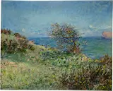 Claude Monet, Sur la falaise près de Fécamp, 1881, Oil on canvas