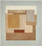 Ben Nicholson, August (Cantabria), August 1955, Oil and pencil on collage of cut cardboard and hardboard, mounted on hardboard (colour relief)