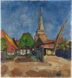Edvard Munch, Kirche in Travemünde, 1903, Oil on canvas