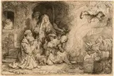 Rembrandt Harmensz van Rijn, Der Engel verlässt die Familie des Tobias - The Angel Departing from the Family of Tobias